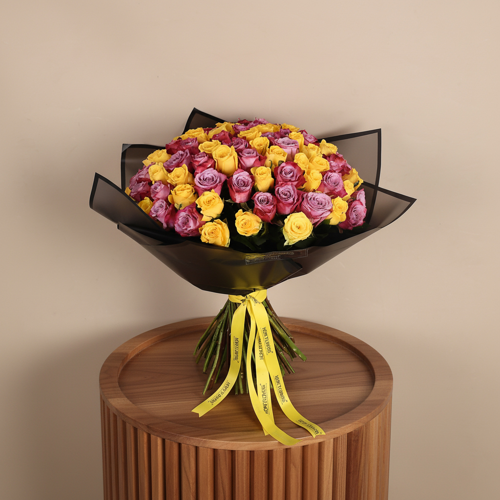 Calm Light Roses Bouquet - EM 85 - Image 5