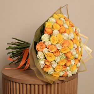 Golden Dawn Roses Bouquet - EM 90