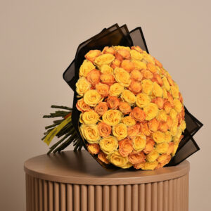 Golden Petal Roses Bouquet - EM 93