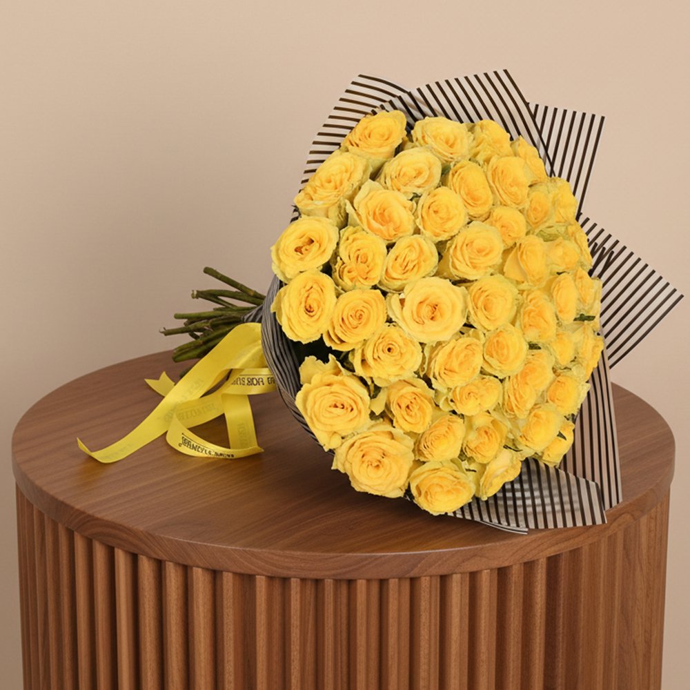 Golden Glow Roses Bouquet - EM 95